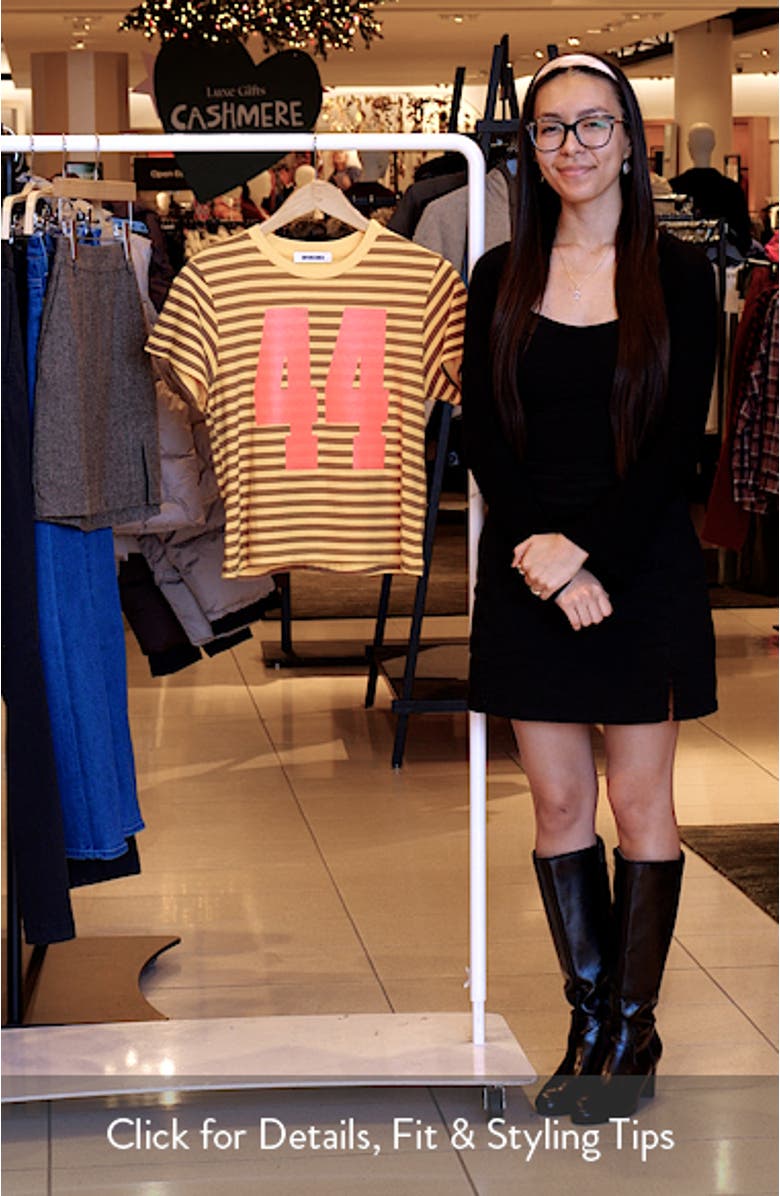 44 Stripe Crop Graphic T-Shirt, sales video thumbnail