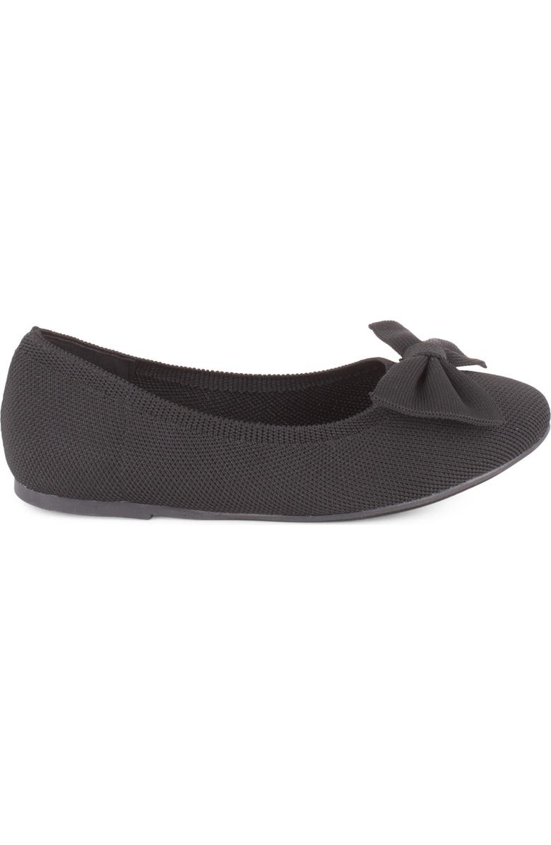 Tahari Casablanca Bow Flat, Alternate, color, Black