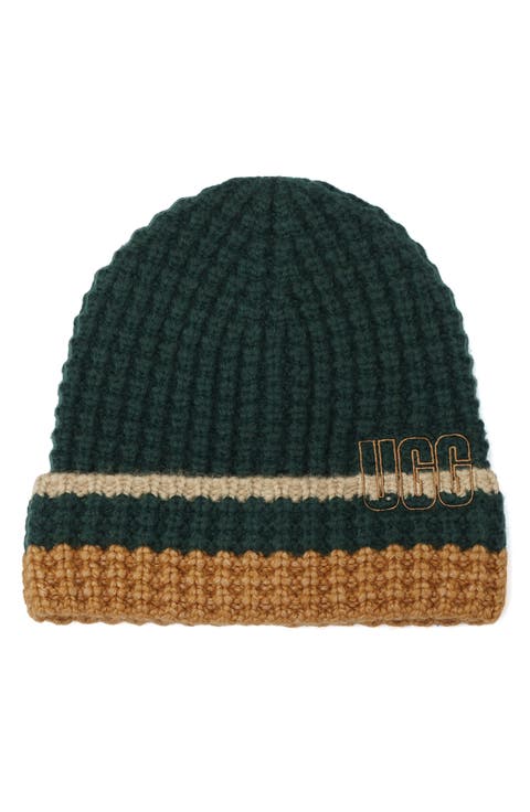 Waffle Stripe Beanie