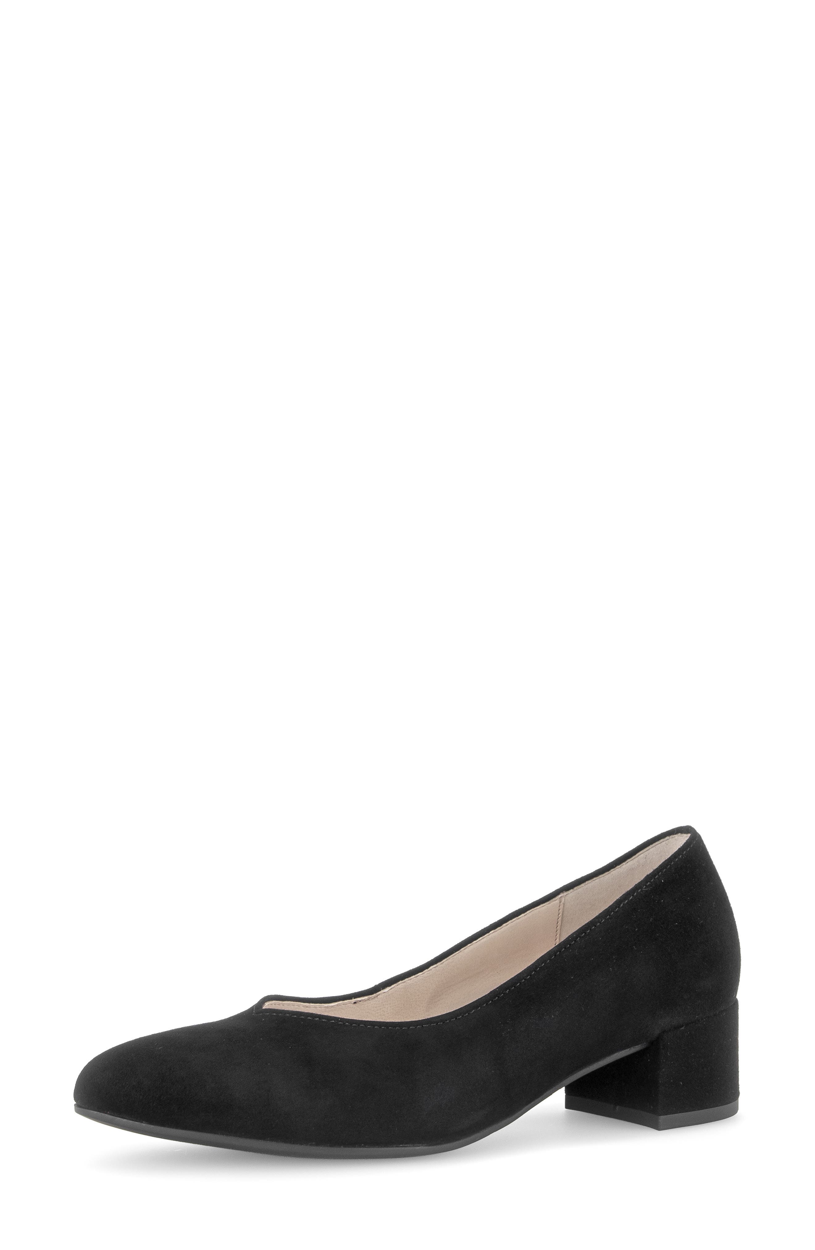 Ona Leather Pump, Main, color, BLACK