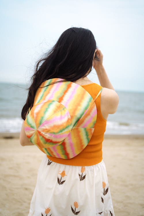 Lost Pattern Nyc "day Dream" Reversible Sun Hat In Multi