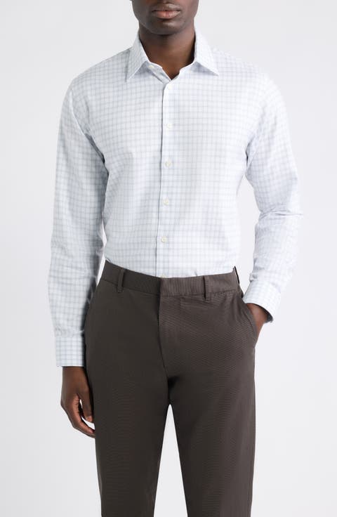 Trim Fit Check Dress Shirt