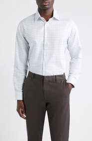 Nordstrom Trim Fit Check Dress Shirt