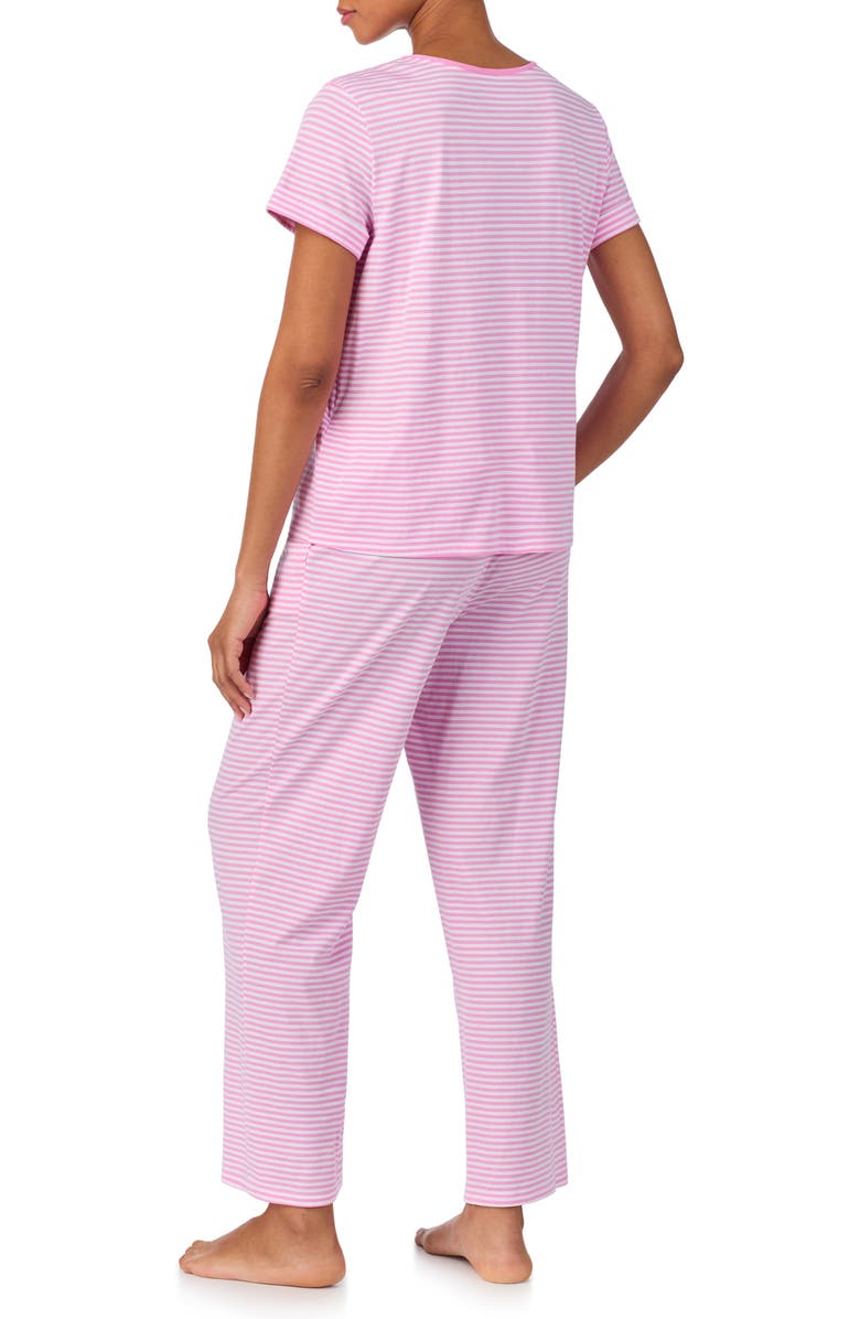 Lauren Ralph Lauren Long Pajamas, Alternate, color, Pink Stripe
