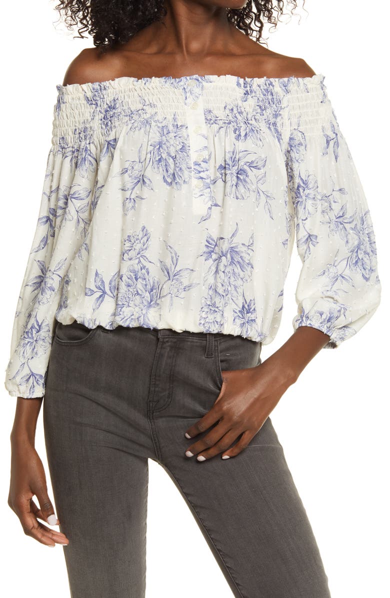 Socialite Off the Shoulder Top, Main, color,