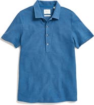 Billy Reid Hemp & Cotton Knit Polo