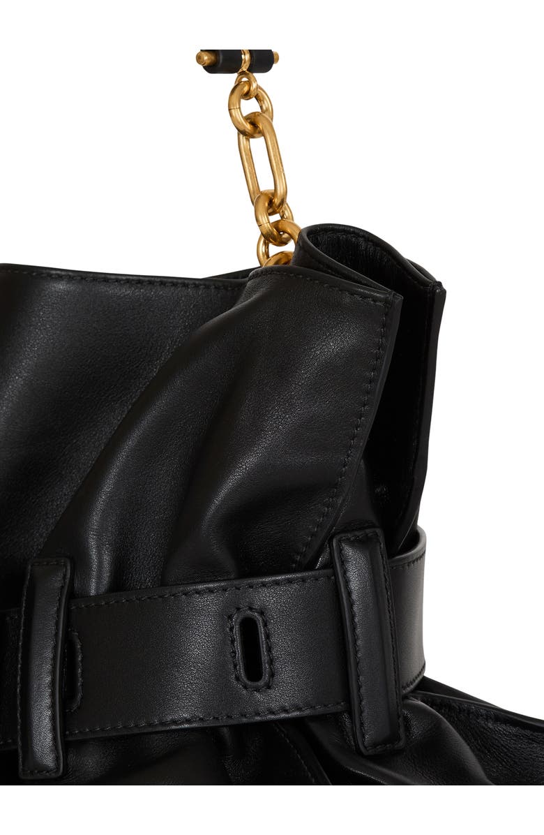 Balmain Medium Anthem bag in smooth leather, Alternate, color, Black
