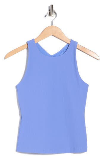 Beyond Yoga Refocus Rib Racerback Tank In Blue