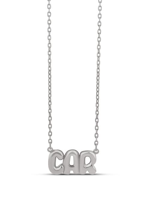 Helium Script Necklace