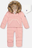Deux par Deux Girl Snug Fleece Neckwarmer One Piece Snowsuit