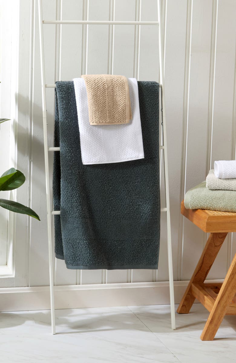 Woven & Weft 12-Pack Checker Texture Washcloths, Alternate, color, 