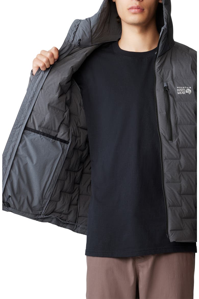 Stretchdown™ 700 Fill Power Down Hooded Jacket, Alternate, color, VOLCANIC HEATHER