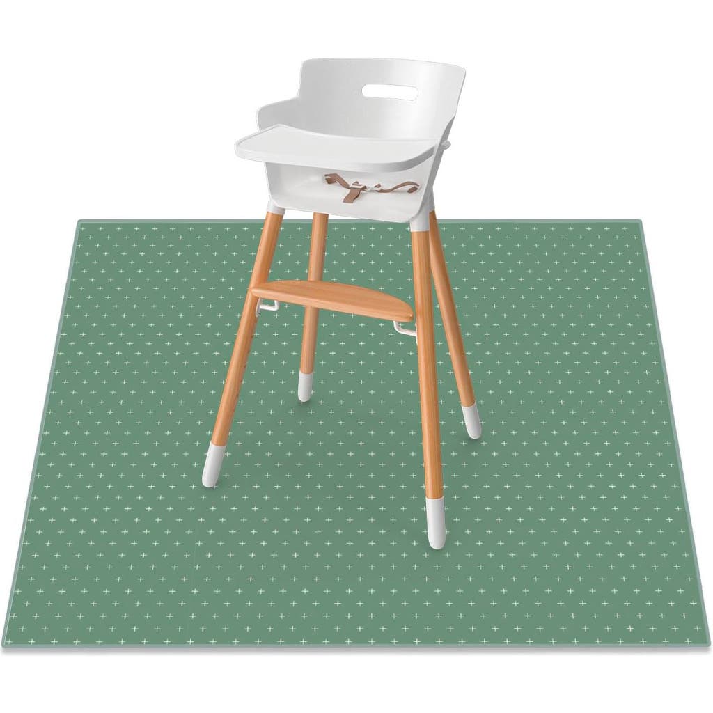 WeeSprout Baby Splat Mat for Kids, Large 51x51 Floor Playmat w/ Durable Waterproof Surface in Rosemary Stitch (Square)  product