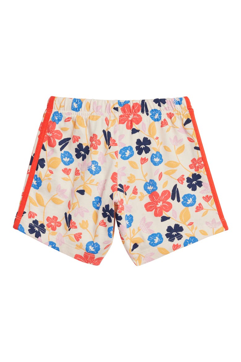 Floral Cotton Graphic T-Shirt & Shorts Set, Alternate, color, WONDER WHITE