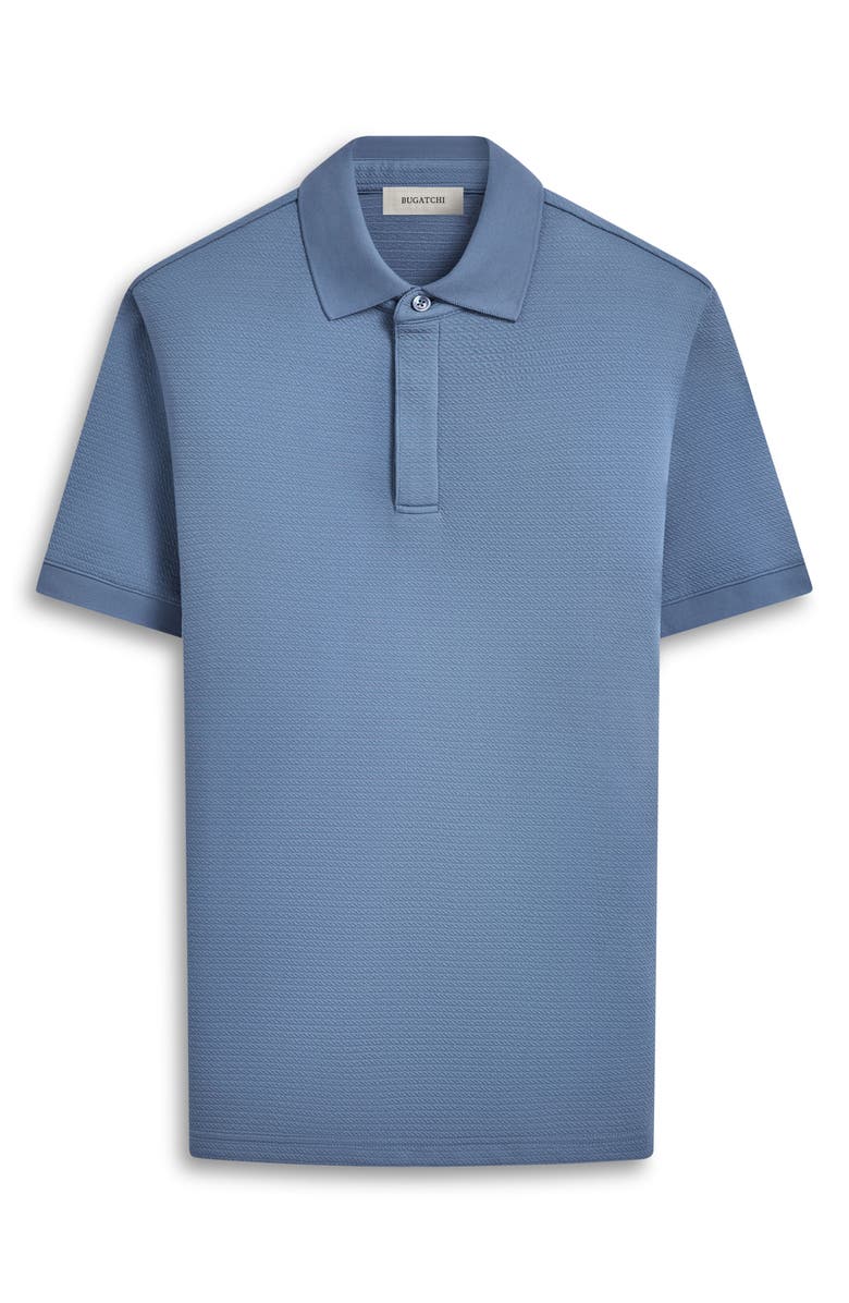 Bugatchi Textured Polo, Alternate, color, Cobalt