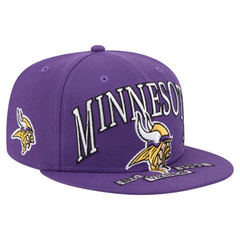 Men's New Era Purple Minnesota Vikings  Oversized 59FIFTY Fitted Hat