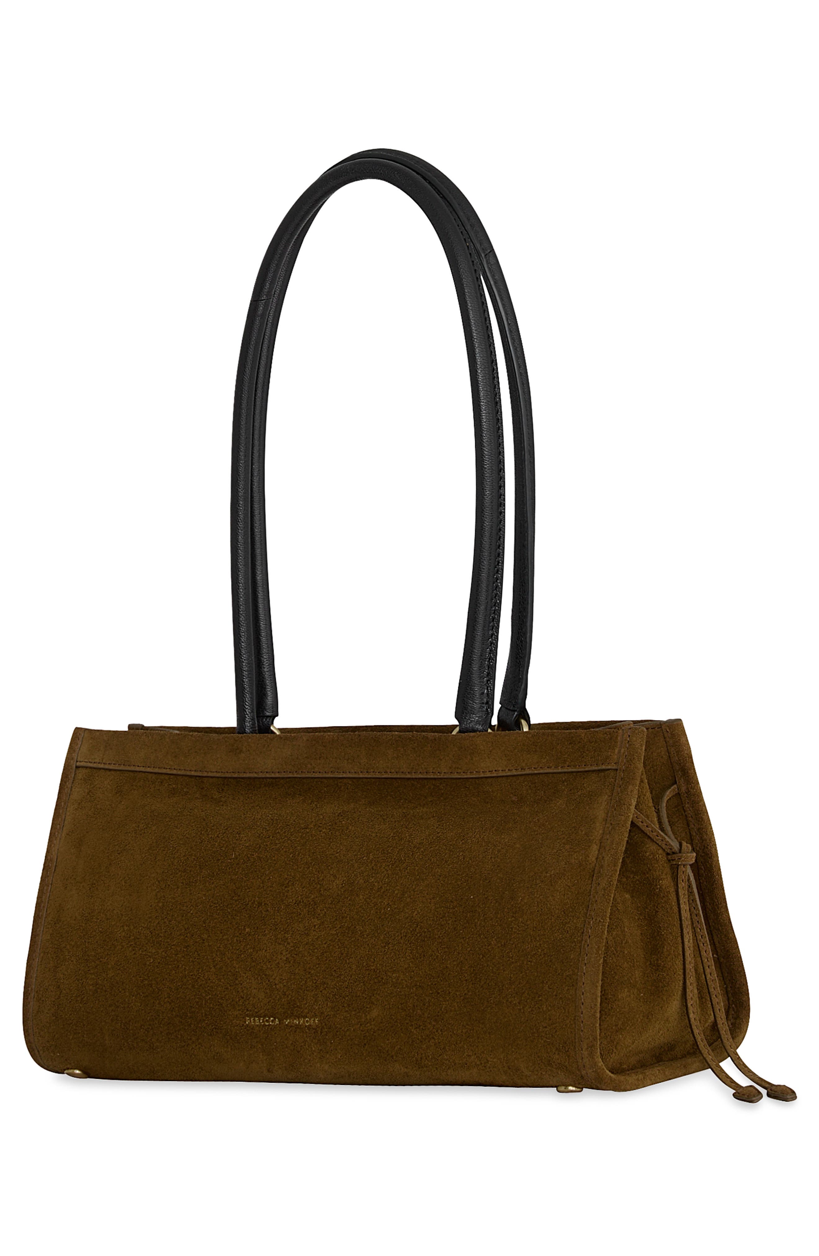 Rebecca Minkoff Crosby Leather Shoulder Bag, Alternate, color, Vintage/Black