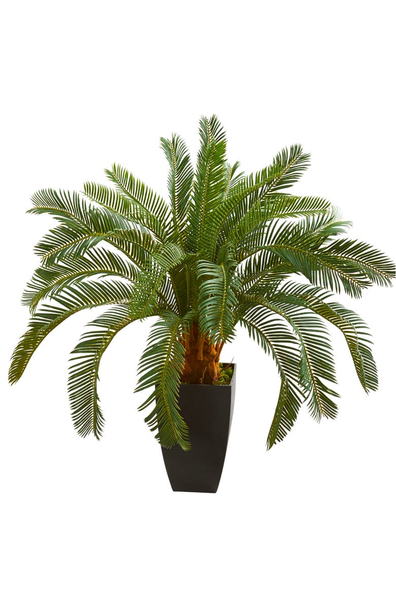 NEARLY NATURAL 30-in Cycas Artificial Plant, Main, color, Green