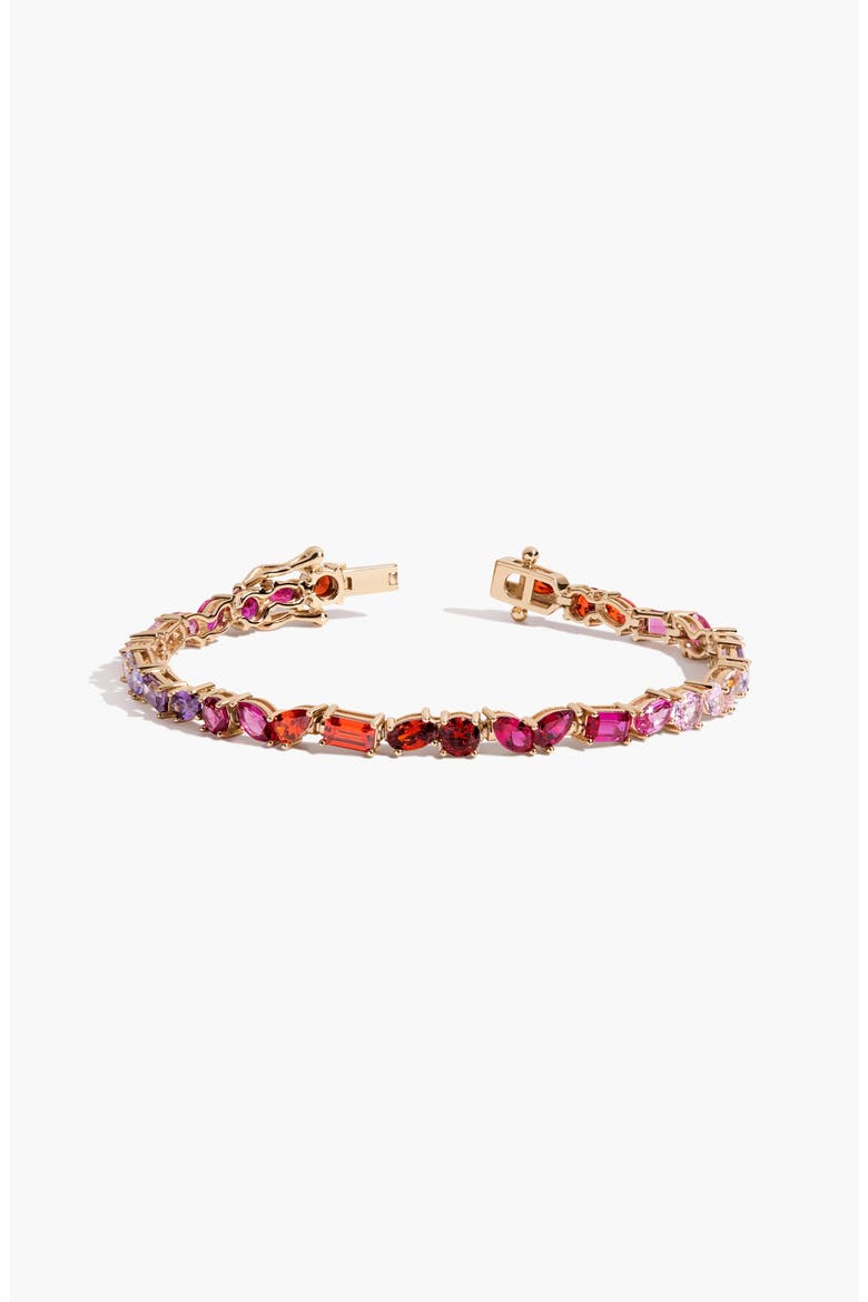 Mixed Shape Tennis Bracelet, Main, color, Yellow Gold Vermeil