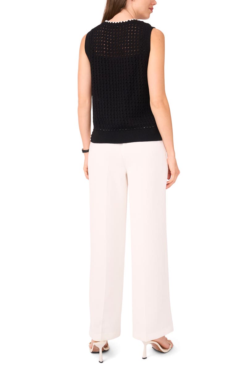 Halogen<sup>®</sup> Pointelle Sleeveless Sweater, Alternate, color,