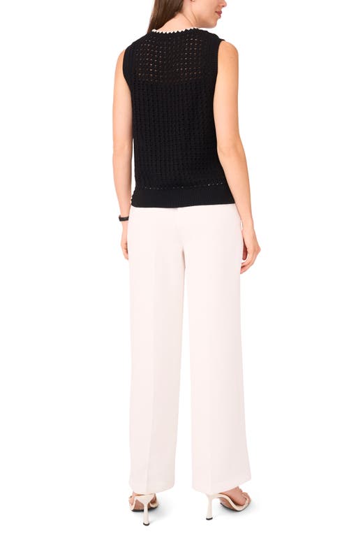 Halogenr Halogen(r) Pointelle Sleeveless Sweater