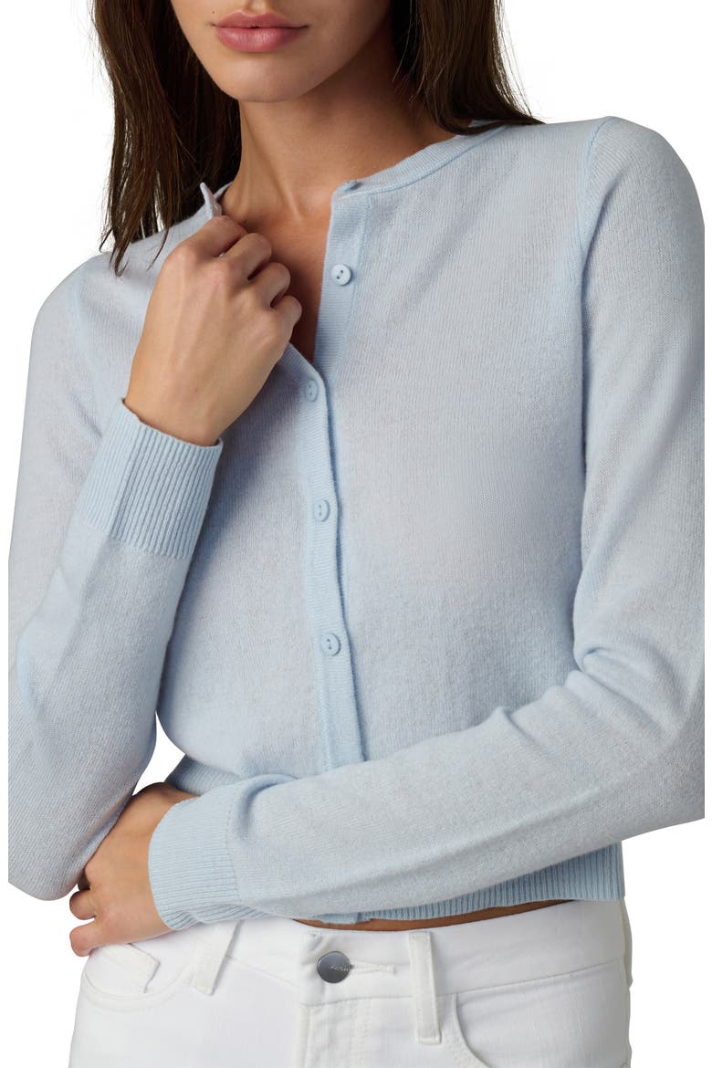The Dani Crop Cashmere Cardigan, Alternate, color, POWDER BLUE