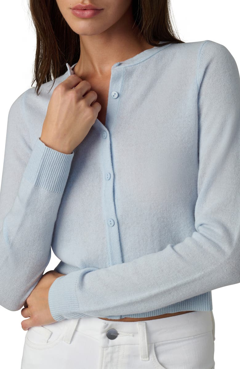 Joe
s The Dani Crop Cashmere Cardigan, Alternate, color, Powder Blue