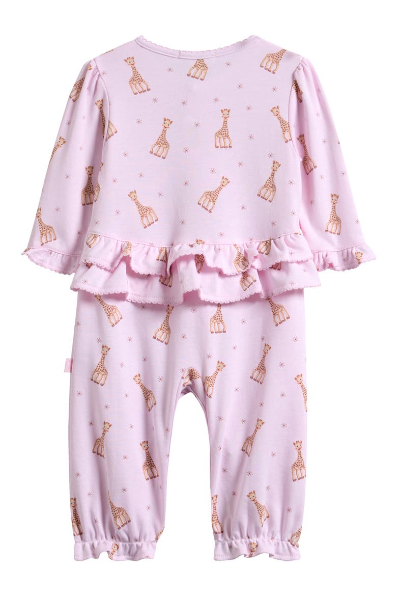 Sophie La Giraffe Pima Cotton Romper, Alternate, color, PINK