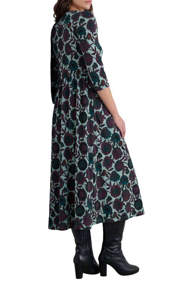 Emily Floral Print Maxi Dress, Alternate, color, FIGURATIVE FLORAL SARDINE