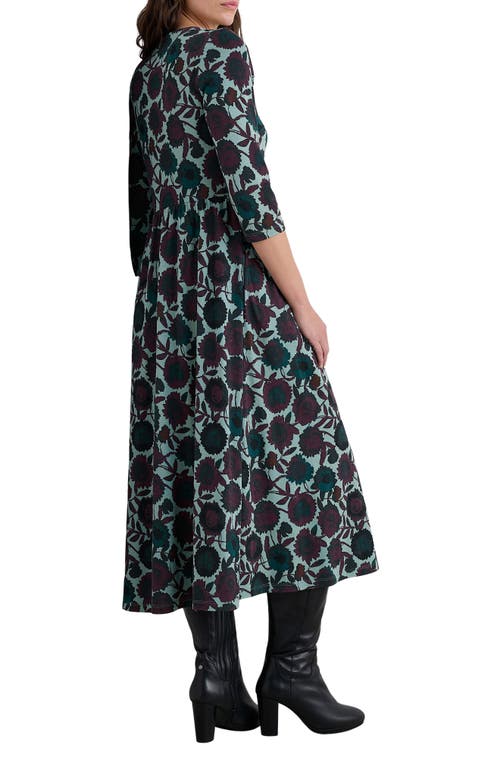 Seasalt Cornwall Emily Floral Print Maxi Dress In Green