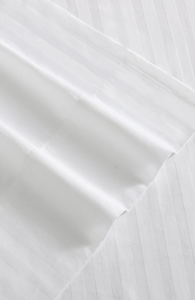 Vera Wang Dobby Stripe Sheet Set, Alternate, color, White
