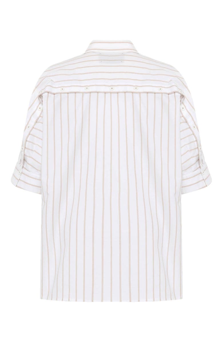 THEO The Label Echo Back Button Dolman Shirt, Alternate, color, 