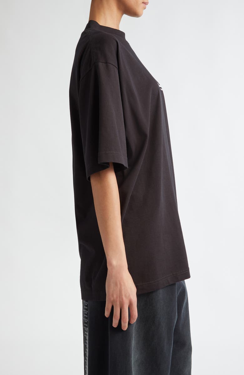 Balenciaga Beverly Hills Medium Fit Embroidered Cotton T-Shirt, Alternate, color, 