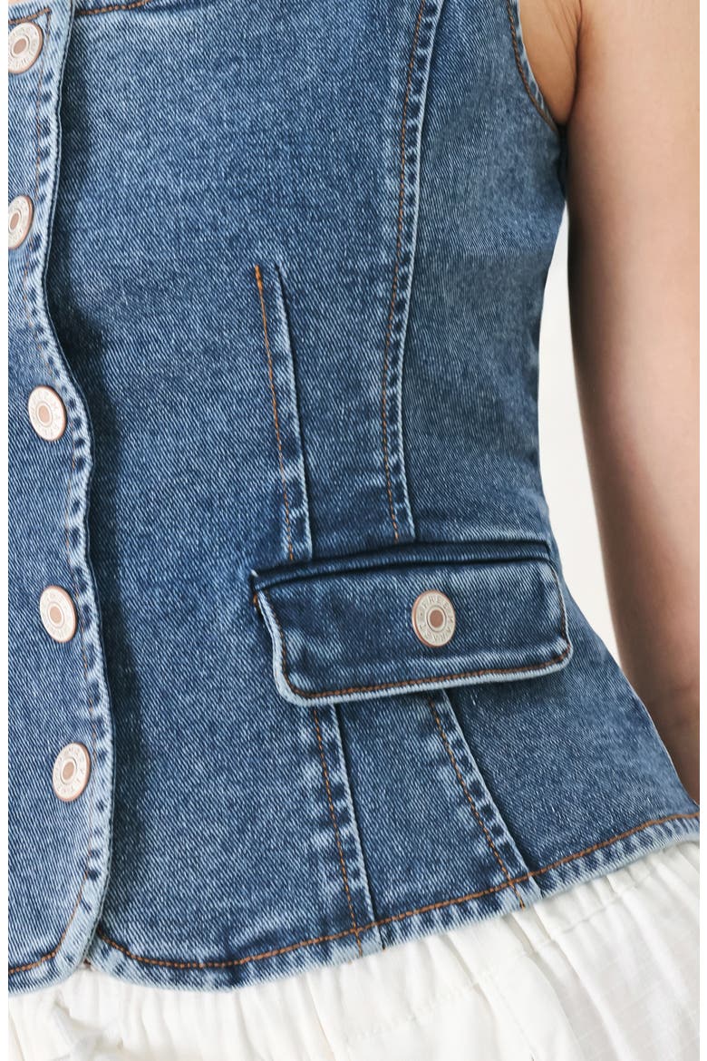 Denim Vest, Alternate, color, DENIM