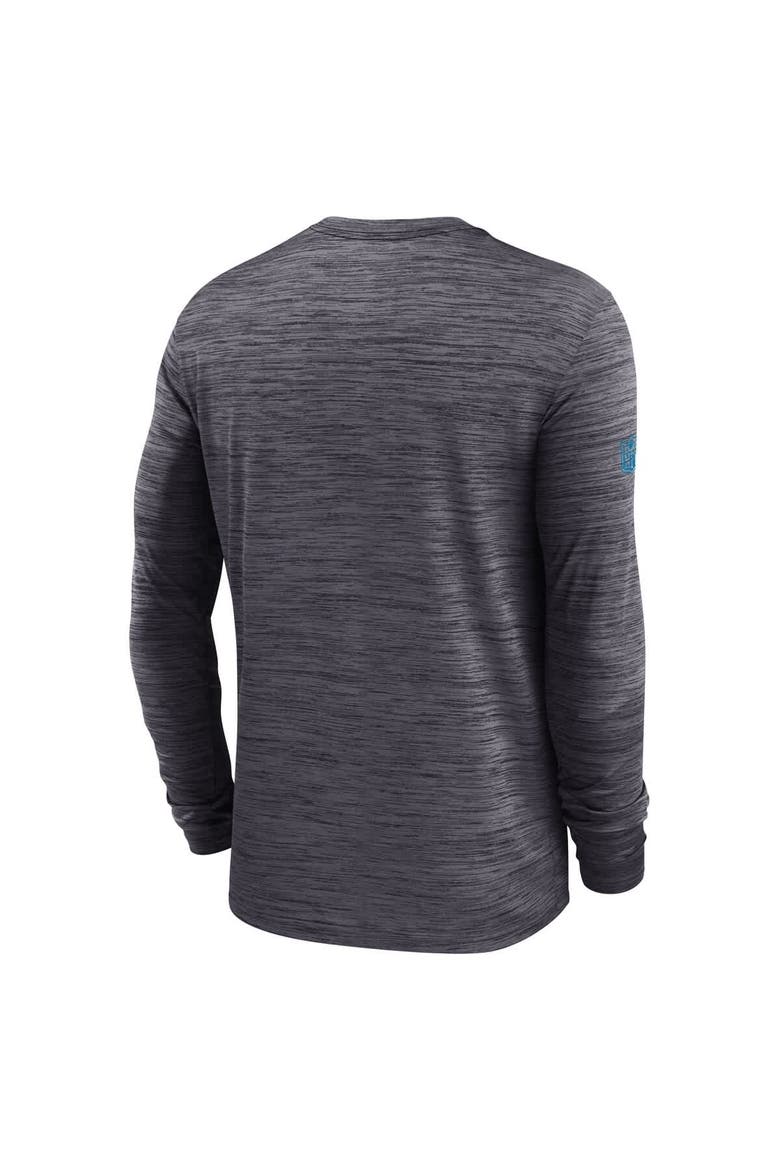 Men's Nike Black Carolina Panthers Sideline Velocity Performance Long Sleeve T-Shirt, Alternate, color, Black