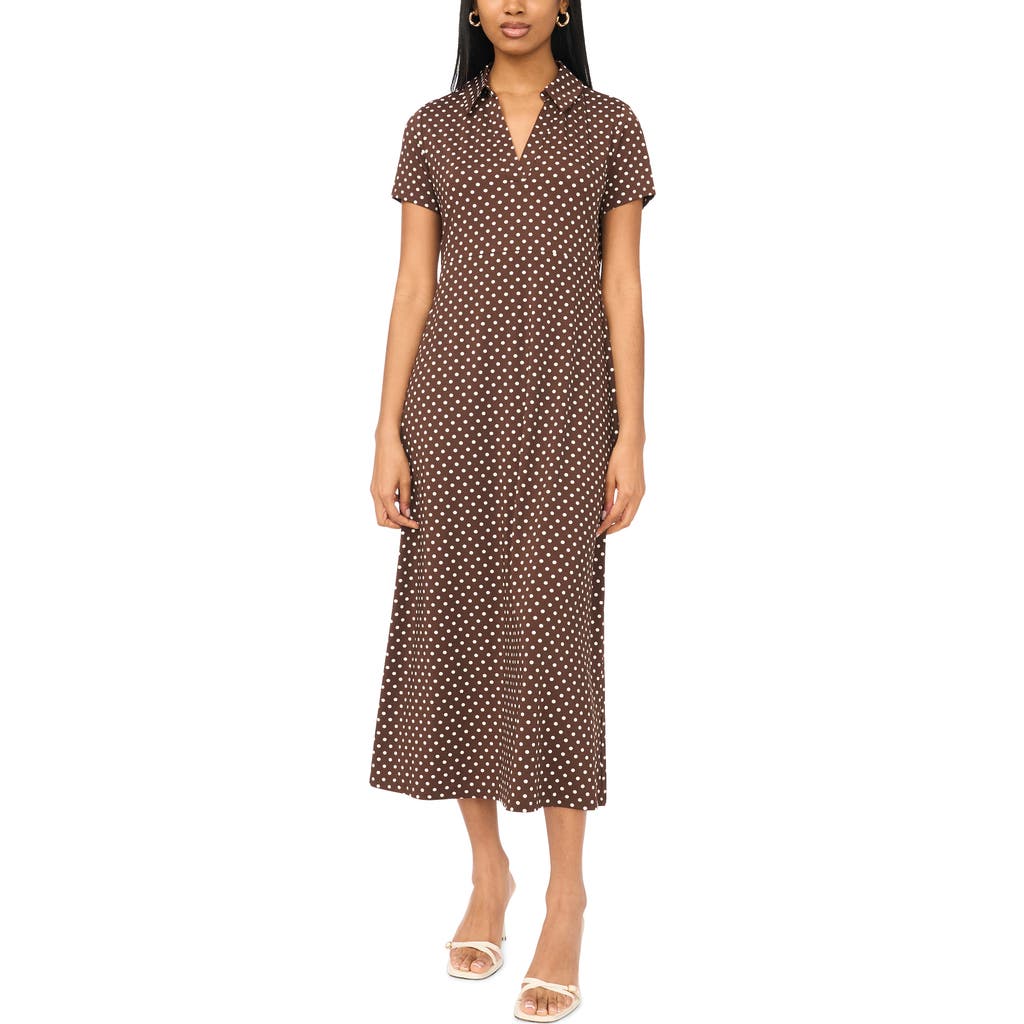 Msk Collared Maxi Dress In Chicory Coffee