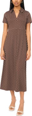 MSK Collared Maxi Dress