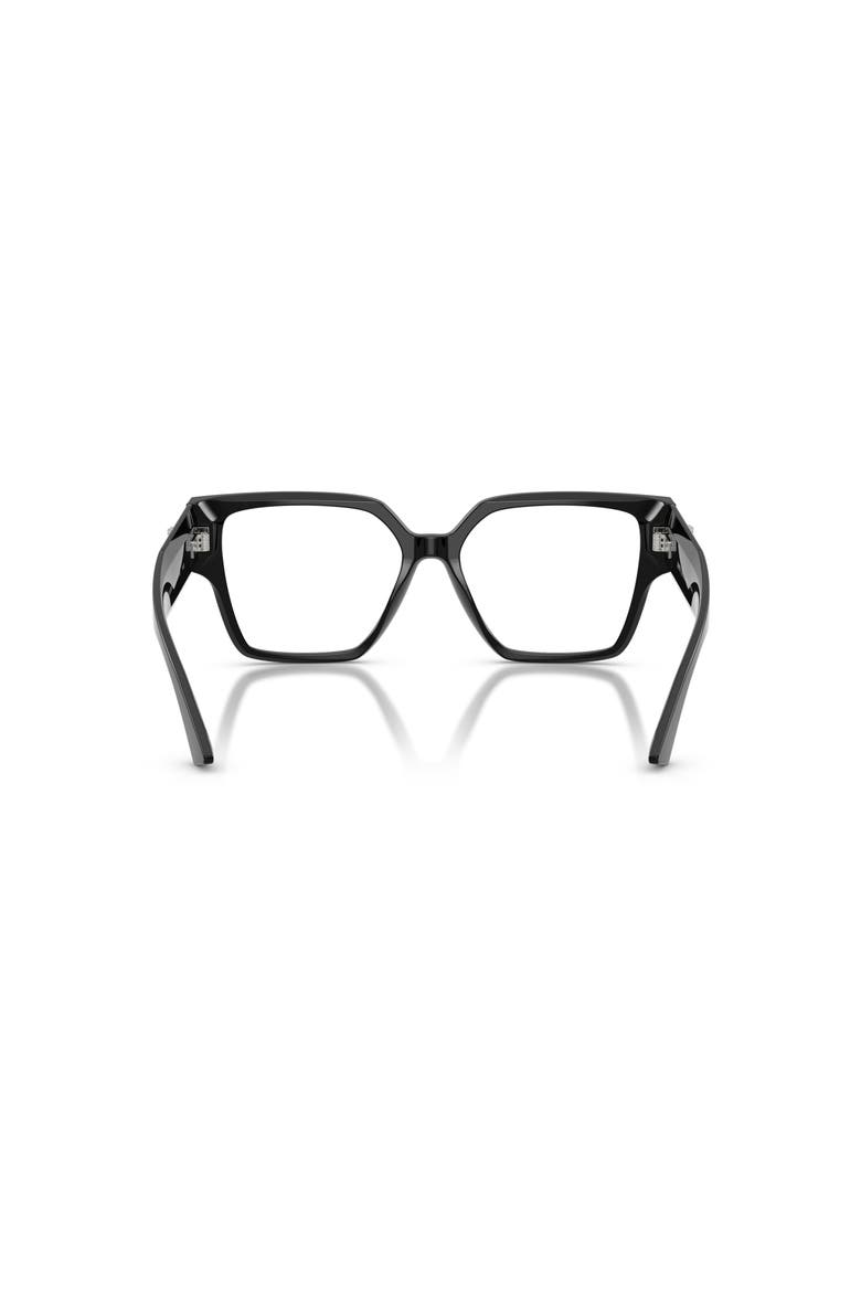 55mm Square optical glasses, Alternate, color, Black