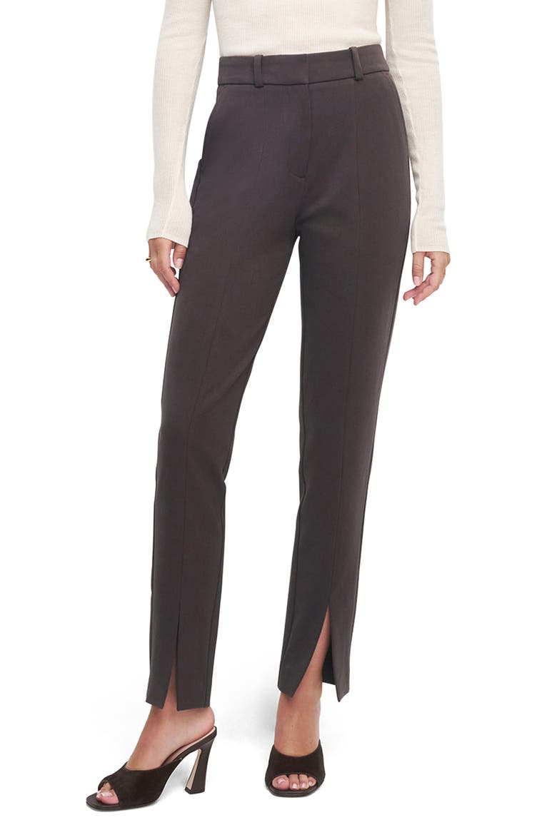 The Split Decision Slim Fit Pants, Main, color, COFFEE
