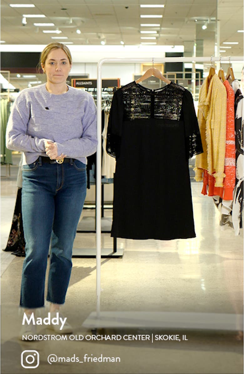 Embroidered Detail Bell Sleeve Dress, sales video thumbnail