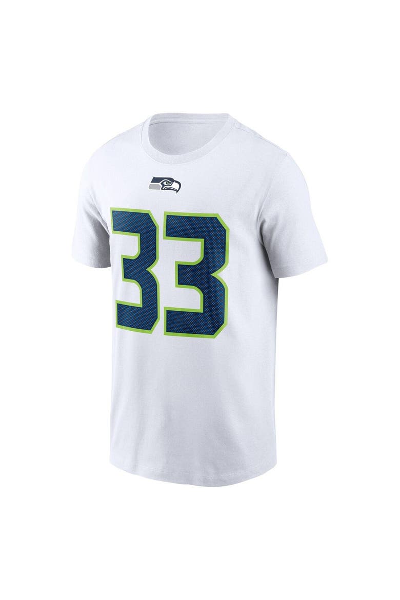 Men's Nike Jamal Adams Navy Seattle Seahawks Name & Number T-Shirt, Alternate, color, WHITE