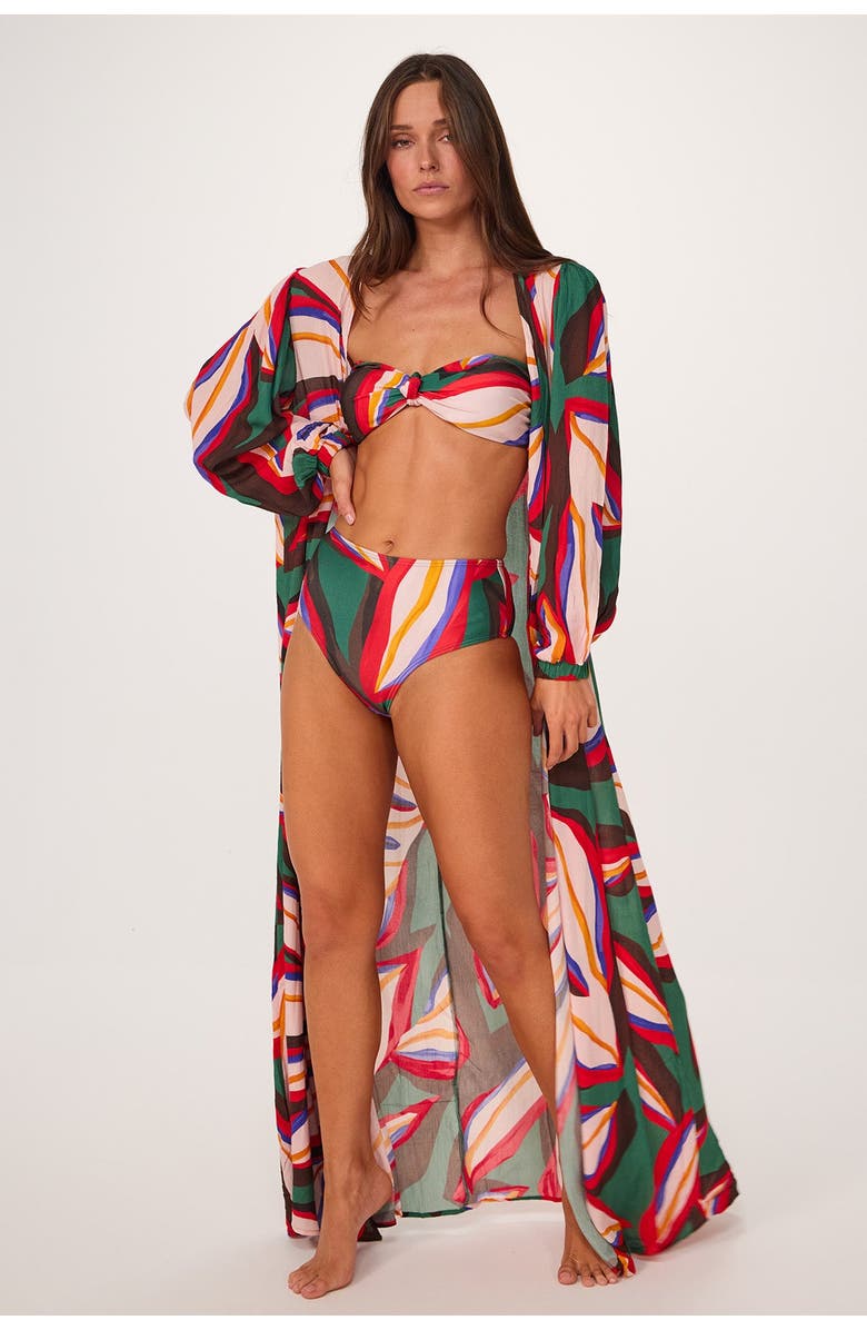 Villa Fresca Serena Cover-up Dress, Alternate, color, Fronda