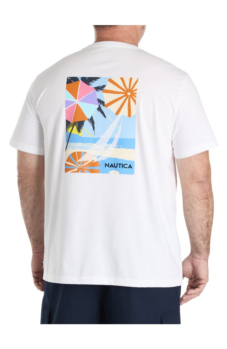 Nautica Big & Tall Keep Calm Graphic Tee, Main, color, Bright White