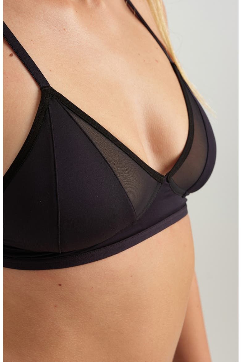 Mesh Bralette, Alternate, color, BLACK