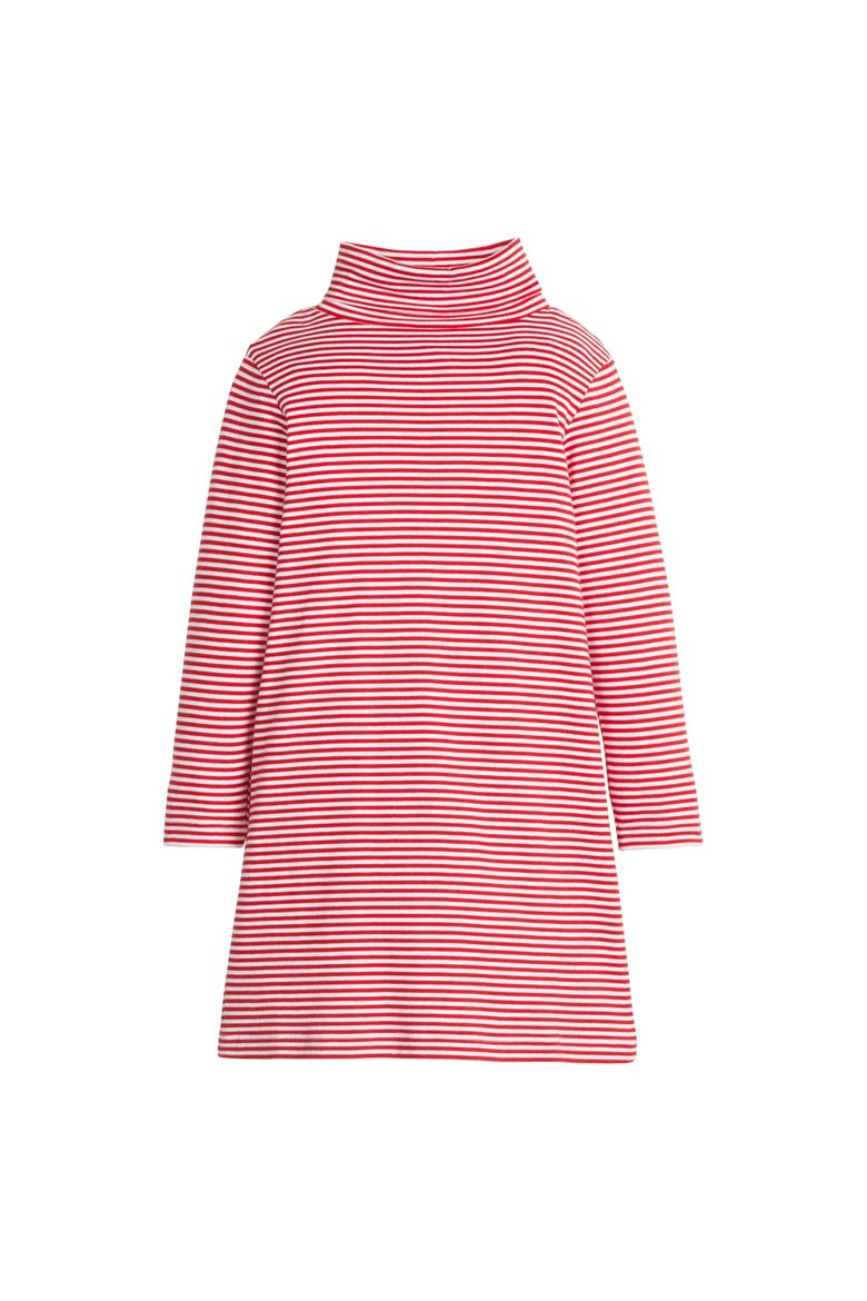 Kids' Striped Turtleneck Dress, Main, color, Red Stripe