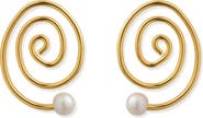 Éliou Espiral Spiral Frontal Hoop Earrings