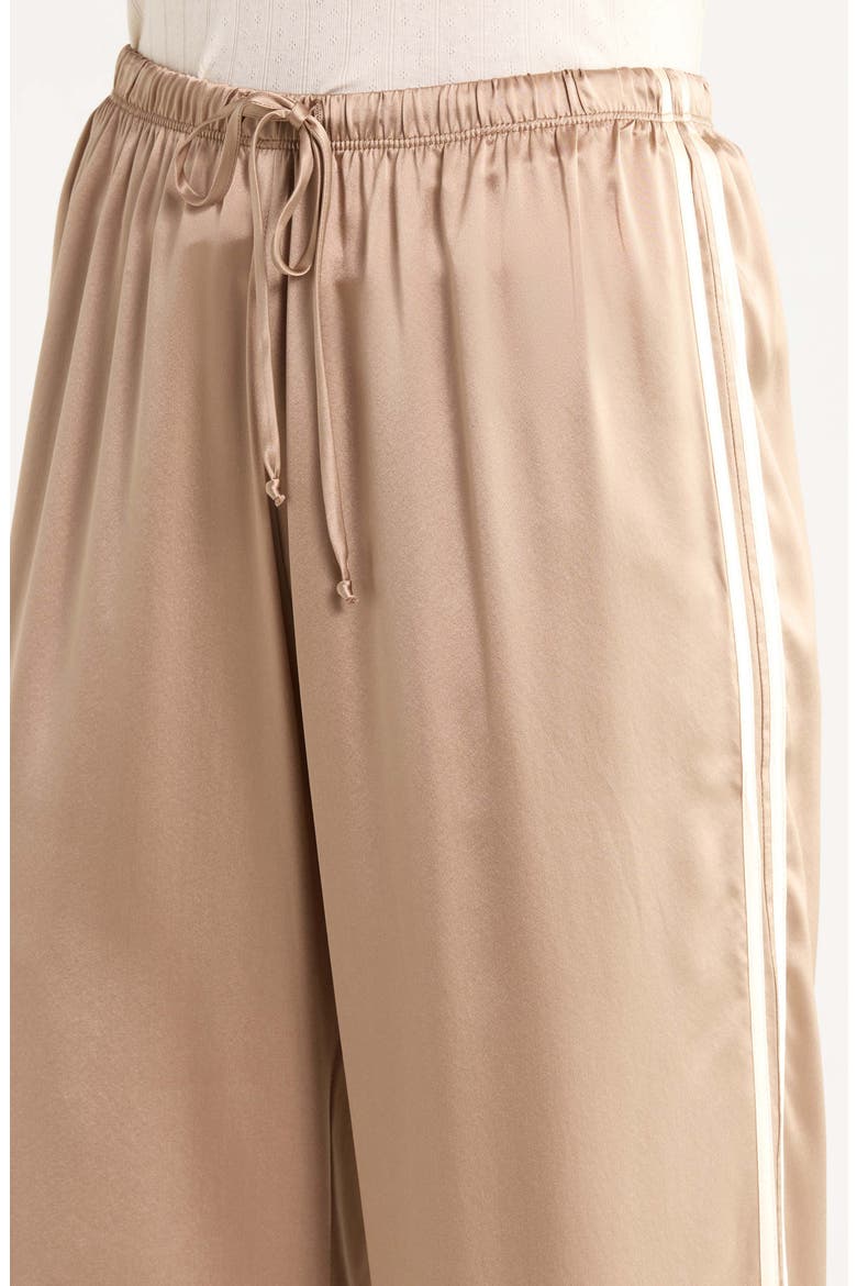 Silk Stripe Crop Pants, Alternate, color, SHITAKECRE