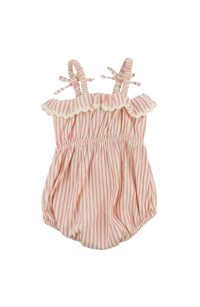 oh baby! Stripe Harriet Romper, Alternate, color, Red Cherry