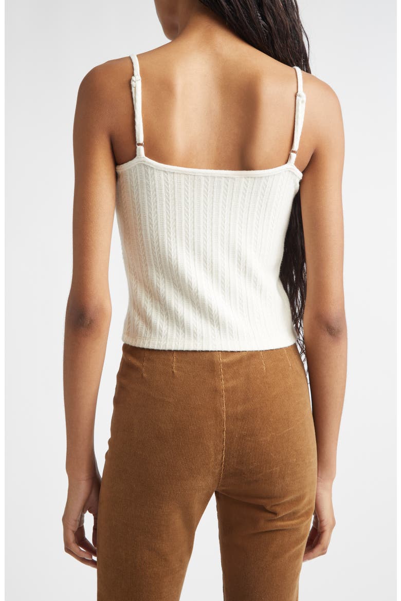Brodier Knit Camisole, Alternate, color, ECRU