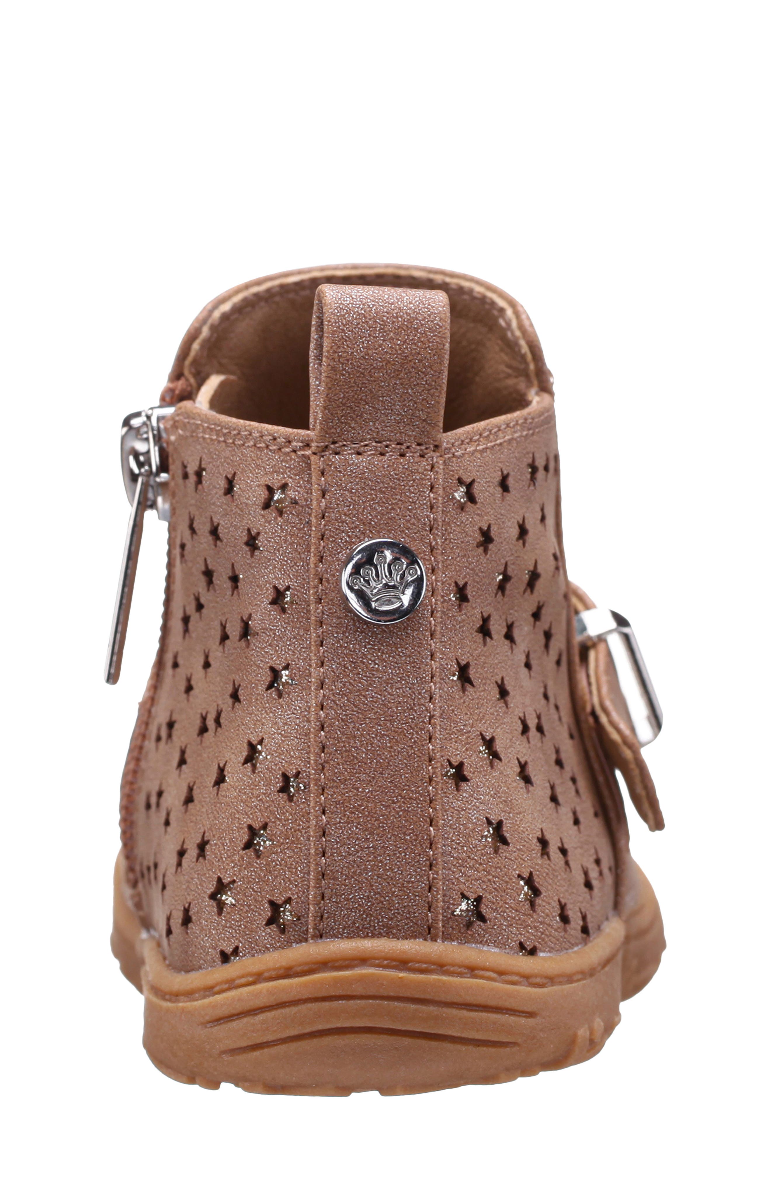 Nina Kids' Kaylee Bootie, Alternate, color, Tan Shimmer/ Glitter